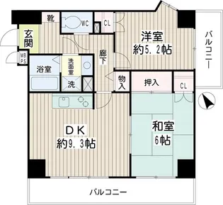グラン・ベルデ【5階】の間取り