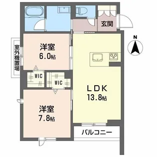 シャーメゾン 二口 パナ XI【3階】の間取り