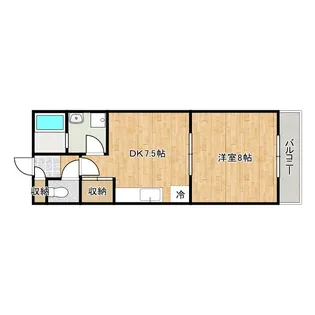 コモド二色【1階】の間取り