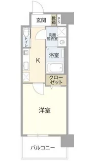 シャンス・ミカド船小路【6階】の間取り