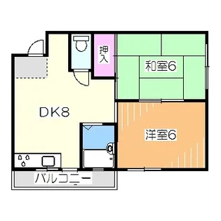 ハイツユート【3階】の間取り