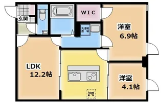 chez Minnie【2階】の間取り