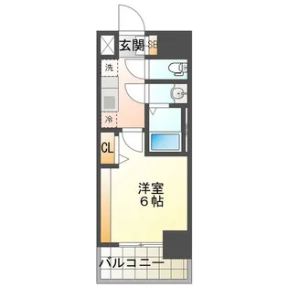 プレサンス ジェネ 四日市中央通り【5階】の間取り
