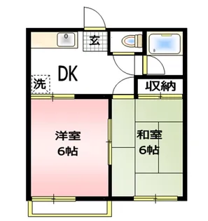 ファミーユ桜ヶ丘【2階】の間取り