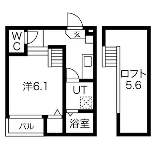 VILLETTA SASASHIMA【1階】の間取り