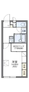 レオパレスeggplant【2階】の間取り
