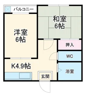 昭栄コーポ【2階】の間取り