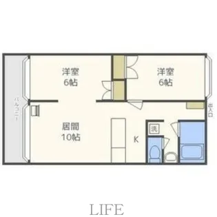 シャレード藤I【4階】の間取り