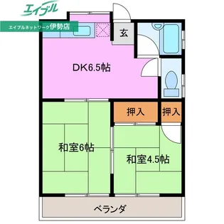 コーポ都【1階】の間取り