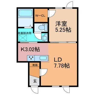 キャンディキャトル【1階】の間取り