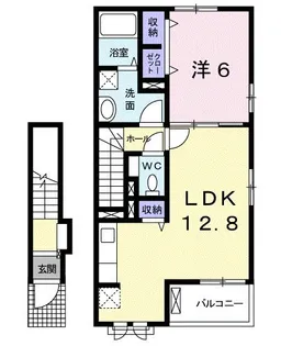 サンパティークII【2階】の間取り