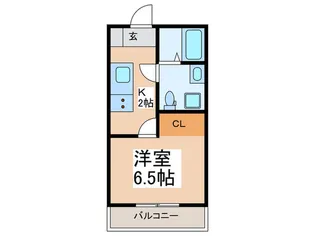 クレストコート東林間【3階】の間取り
