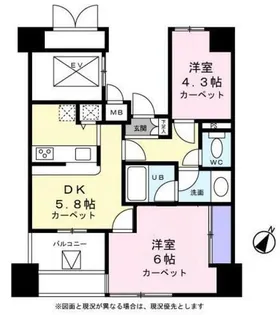 ウィン千駄木【6階】の間取り