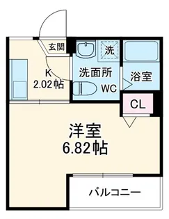 ブルレ茅ヶ崎【2階】の間取り