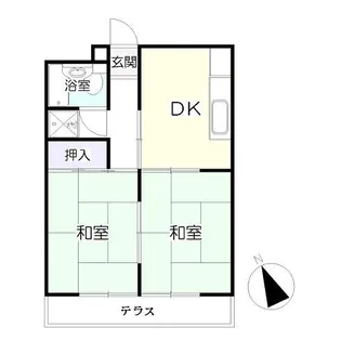 ハイツ中井【1階】の間取り