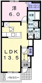ア・ミューゼII【1階】の間取り