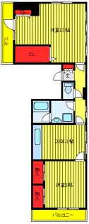 オークマンション【10階】の間取り