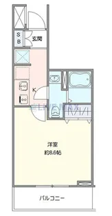 Log登戸station side【2階】の間取り