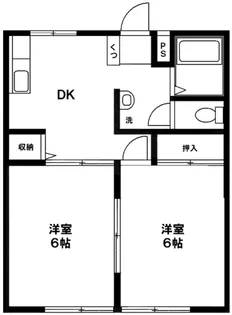 ヴィラクレール【1階】の間取り