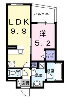 CREVANCE東日暮里【4階】の間取り