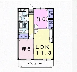 B・Bエイト【2階】の間取り
