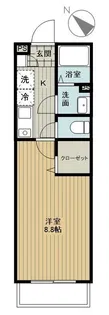 カリンハイツ【3階】の間取り