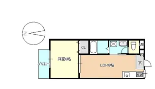 暁マンション【2階】の間取り