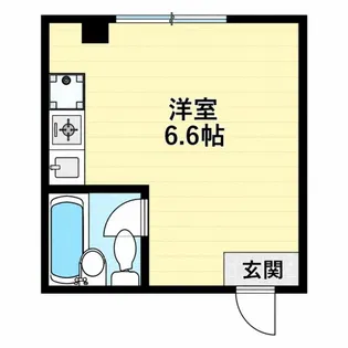フローラハイツ千代崎【6階】の間取り