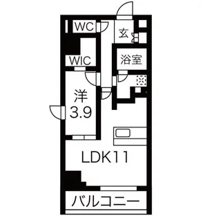 ルネサンスコート築地【6階】の間取り