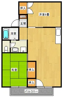エステートモア【2階】の間取り