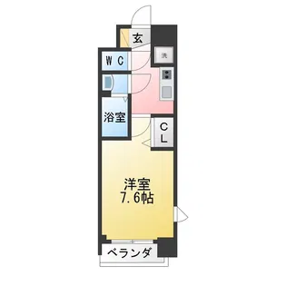 プレサンス久屋大通公園エアリー【8階】の間取り