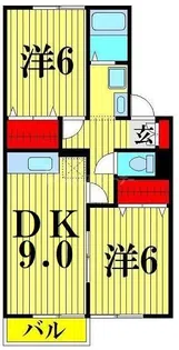 イーストアベニュー【1階】の間取り