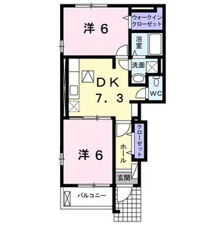 ブライト・ヒル【1階】の間取り