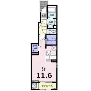 レジデンス アンジュ I【1階】の間取り