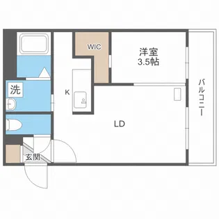 エアフォルク発寒南【1階】の間取り