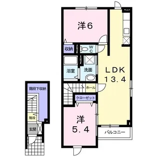 アルドールIII【2階】の間取り