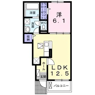 サイレントヒルズII【1階】の間取り