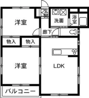 Twin Heights ツインハイツ【2階】の間取り
