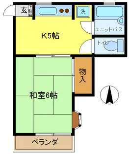 東京都世田谷区船橋4【アパート】の間取り
