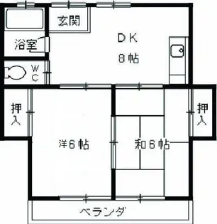 コーポ北出【3階】の間取り