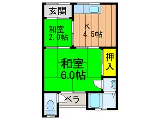 いち恵荘【2階】の間取り