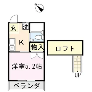リトルキャッスル【2階】の間取り