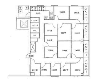 メイプルハイム木場【2階】の間取り
