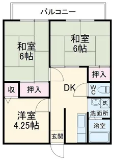 ハイツオクネ2【2階】の間取り