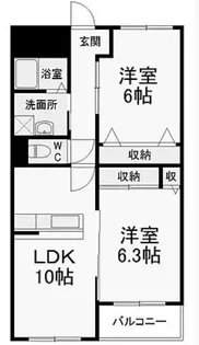 グランII【5階】の間取り
