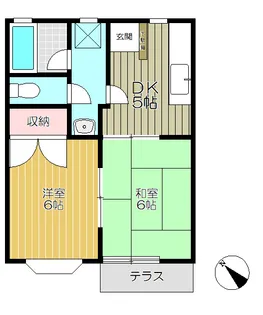 マロンハイツ3【2階】の間取り