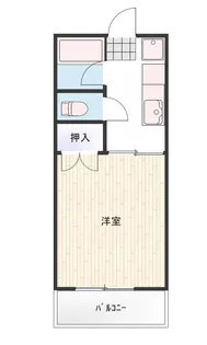 ヴァイサーホフ志賀II【1階】の間取り