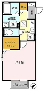 1Kの間取り画像