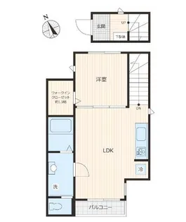 東京都大田区羽田6【アパート】の間取り