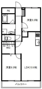 横溝第2マンション【4階】の間取り